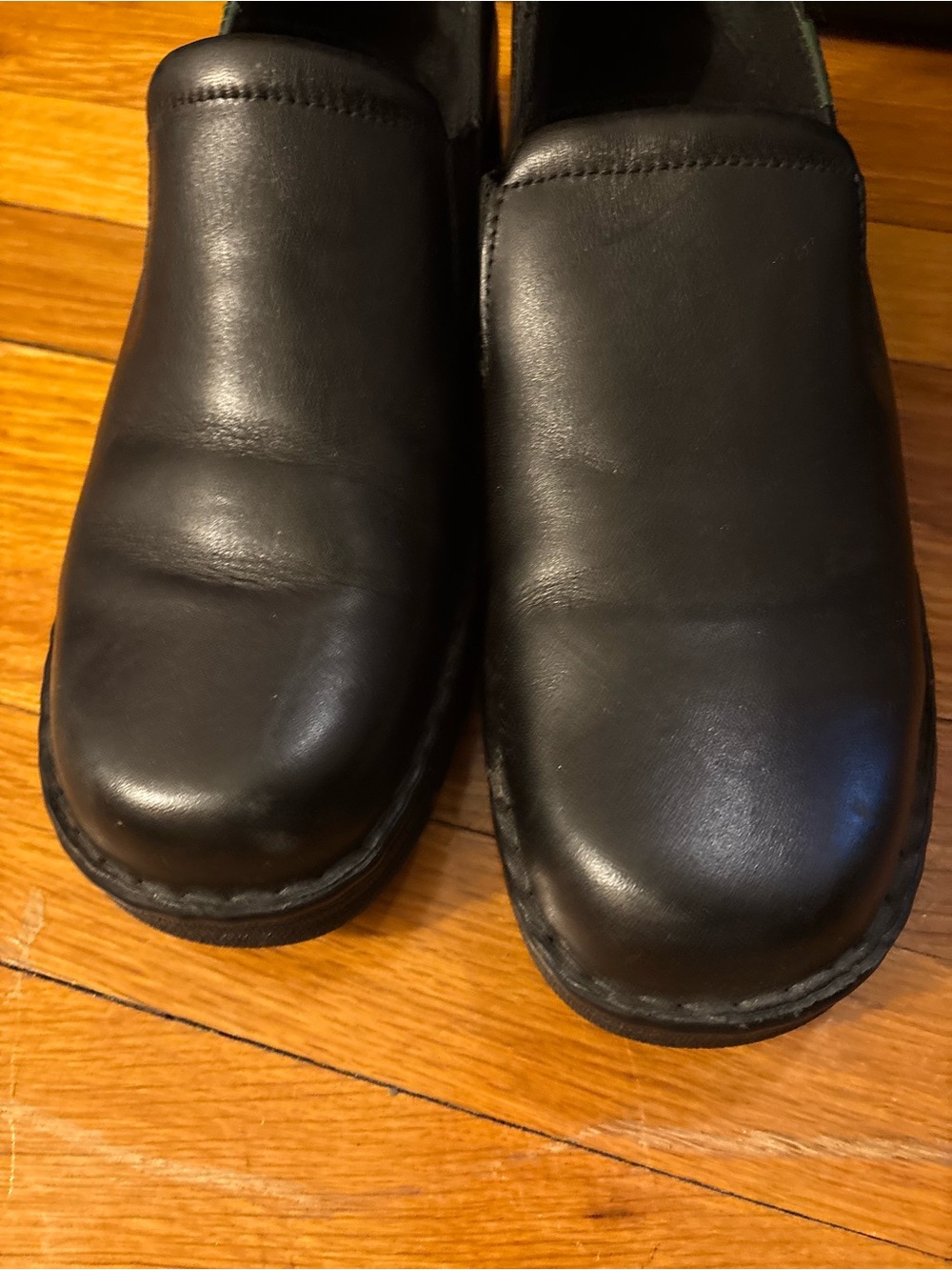 Eastland Newport Black Leather Slip-on Shoes. US Women Size 10W